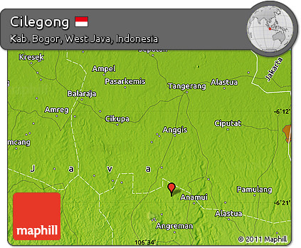 Physical Map of Cilegong