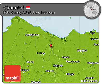 Physical Map of Cimentul
