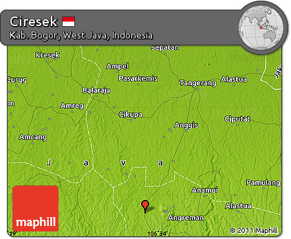 Physical Map of Ciresek