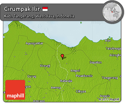 Physical Map of Cirumpak Ilir