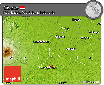 Physical Map of Ciseke