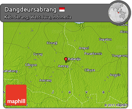 Physical Map of Dangdeursabrang