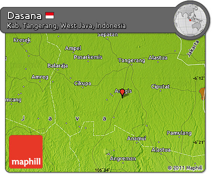 Physical Map of Dasana