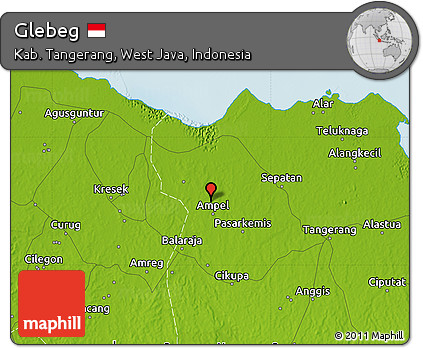 Physical Map of Glebeg