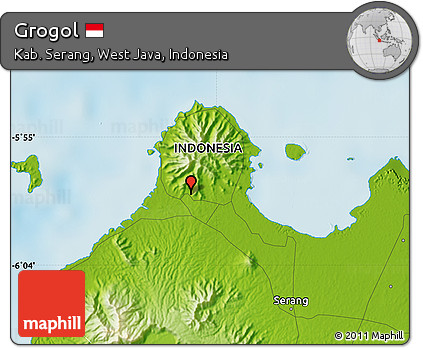 Physical Map of Grogol