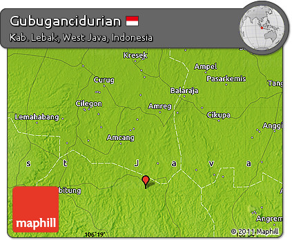 Physical Map of Gubugancidurian