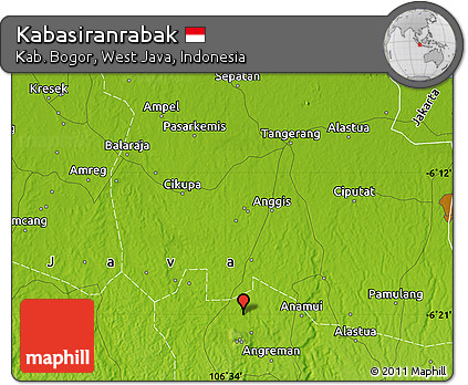 Physical Map of Kabasiranrabak