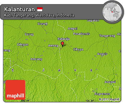Physical Map of Kalanturan