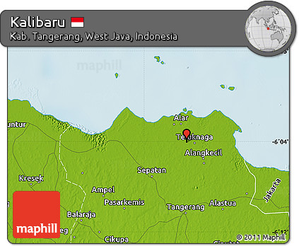 Physical Map of Kalibaru