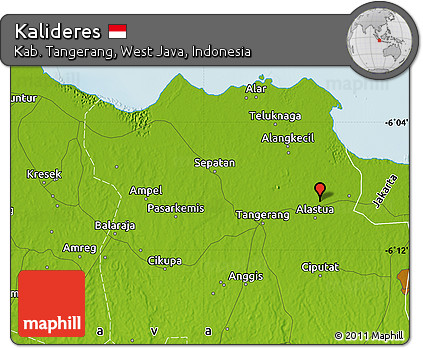 Physical Map of Kalideres