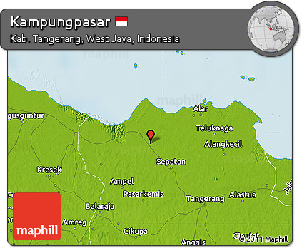 Physical Map of Kampungpasar