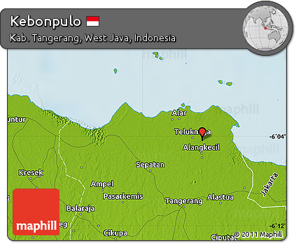 Physical Map of Kebonpulo