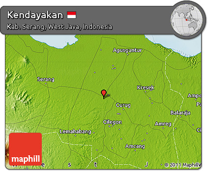 Physical Map of Kendayakan