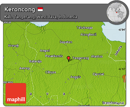 Physical Map of Keroncong