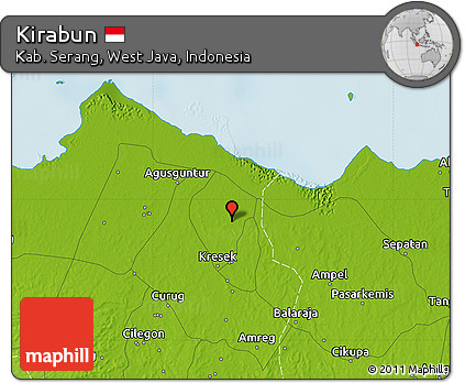 Physical Map of Kirabun