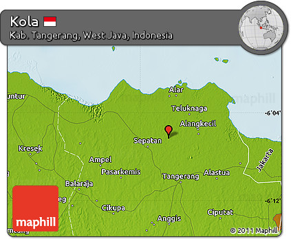 Physical Map of Kola