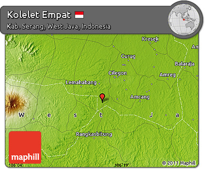 Physical Map of Kolelet Empat