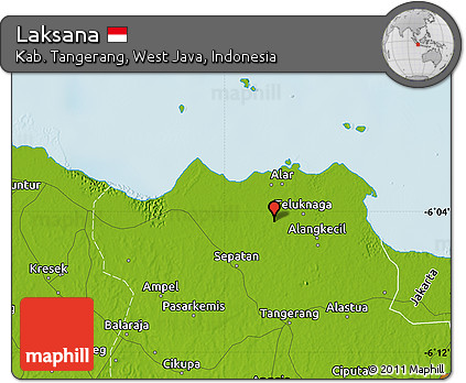 Physical Map of Laksana