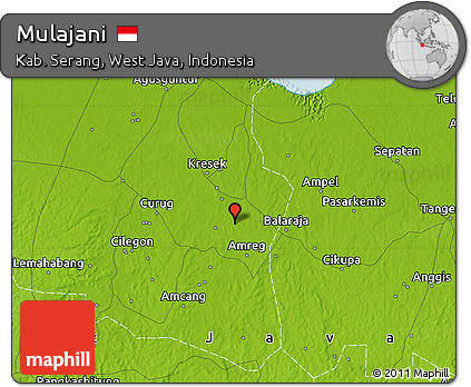 Physical Map of Mulajani