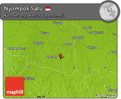 Physical Map of Nyompok Satu