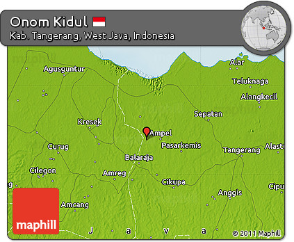 Physical Map of Onom Kidul