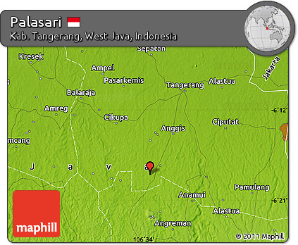 Physical Map of Palasari