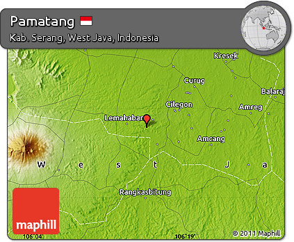 Physical Map of Pamatang