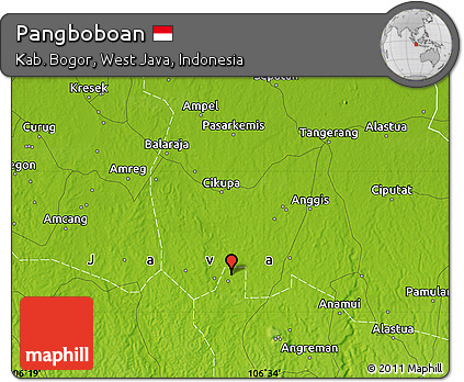 Physical Map of Pangboboan
