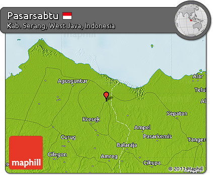 Physical Map of Pasarsabtu
