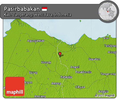 Physical Map of Pasirbabakan