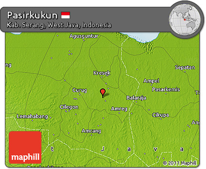 Physical Map of Pasirkukun