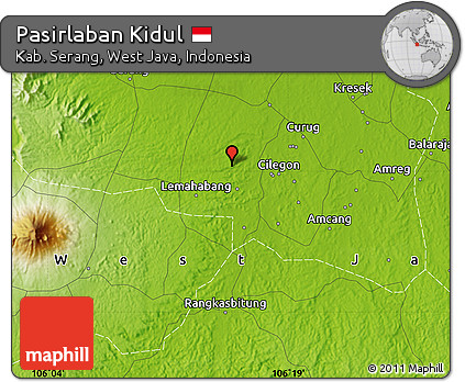 Physical Map of Pasirlaban Kidul