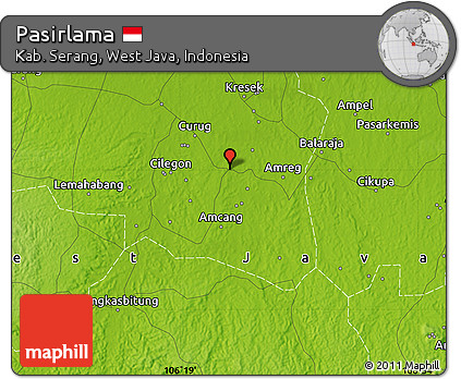 Physical Map of Pasirlama