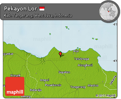 Physical Map of Pekayon Lor
