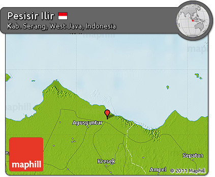 Physical Map of Pesisir Ilir