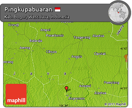 Physical Map of Pingkupabuaran