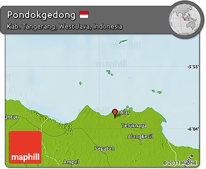 Physical Map of Pondokgedong