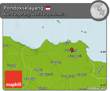 Physical Map of Pondokselayang