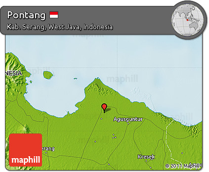 Physical Map of Pontang