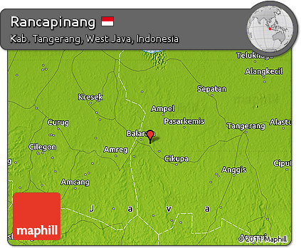 Physical Map of Rancapinang