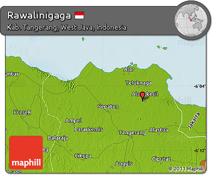 Physical Map of Rawalinigaga