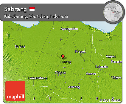 Physical Map of Sabrang