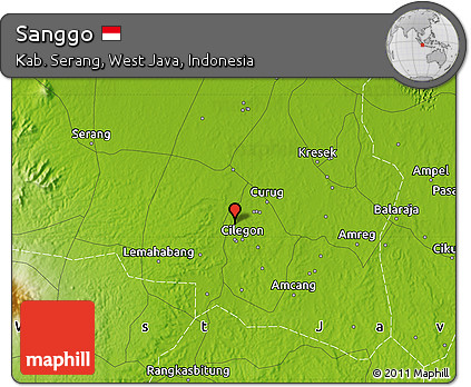 Physical Map of Sanggo