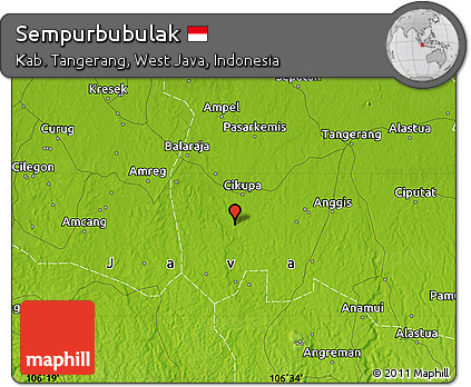 Physical Map of Sempurbubulak