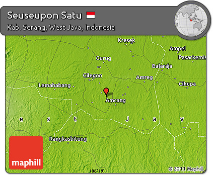 Physical Map of Seuseupon Satu