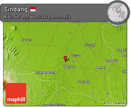Physical Map of Sindang