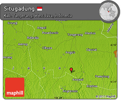 Physical Map of Situgadung