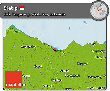 Physical Map of Slatip