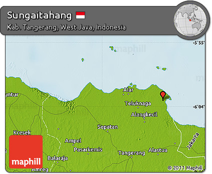 Physical Map of Sungaitahang