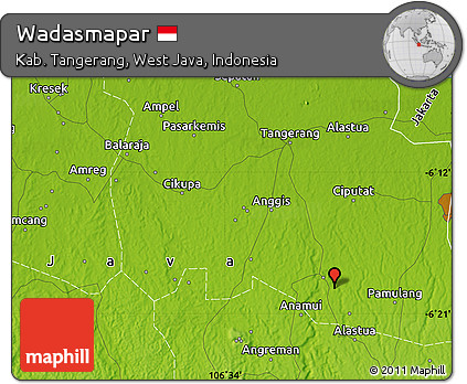 Physical Map of Wadasmapar